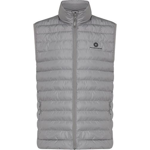 Iqoniq Meru Herren Bodywarmer Aus Recyceltem Polyester , Silbergrau, 100% recyceltes Polyester, XXXL, 77,00cm x 0,50cm (Länge x Höhe), Bild 13