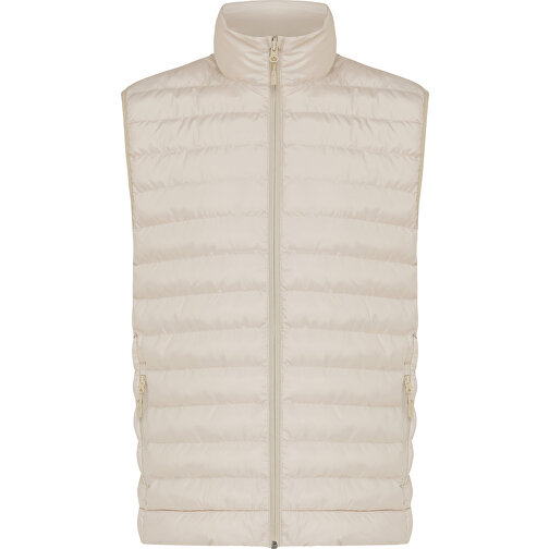 Iqoniq Meru Herren Bodywarmer Aus Recyceltem Polyester , beige, 100% recyceltes Polyester, S, 67,00cm x 0,50cm (Länge x Höhe), Bild 1