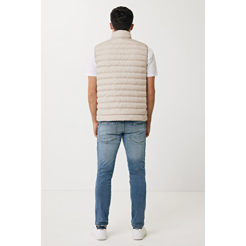 Iqoniq Meru Herren Bodywarmer Aus Recyceltem Polyester , beige, 100% recyceltes Polyester, M, 69,00cm x 0,50cm (Länge x Höhe), Bild 6