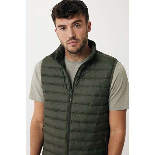 Iqoniq Meru Herren Bodywarmer Aus Recyceltem Polyester , khaki, 100% recyceltes Polyester, XXL, 75,00cm x 0,50cm (Länge x Höhe), Bild 6