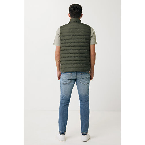 Iqoniq Meru Herren Bodywarmer Aus Recyceltem Polyester , khaki, 100% recyceltes Polyester, S, 67,00cm x 0,50cm (Länge x Höhe), Bild 4