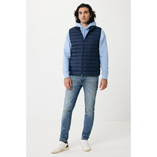 Iqoniq Meru Herren Bodywarmer Aus Recyceltem Polyester , navy blau, 100% recyceltes Polyester, M, 69,00cm x 0,50cm (Länge x Höhe), Bild 6