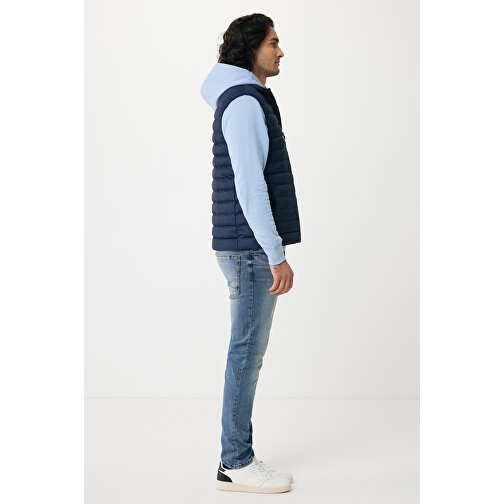 Iqoniq Meru Herren Bodywarmer Aus Recyceltem Polyester , navy blau, 100% recyceltes Polyester, L, 71,00cm x 0,50cm (Länge x Höhe), Bild 9