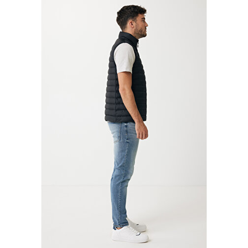 Iqoniq Meru Herren Bodywarmer Aus Recyceltem Polyester , schwarz, 100% recyceltes Polyester, XXXL, 77,00cm x 0,50cm (Länge x Höhe), Bild 6