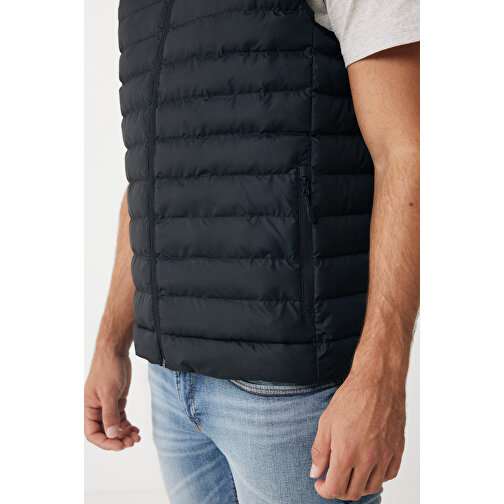 Iqoniq Meru Herren Bodywarmer Aus Recyceltem Polyester , schwarz, 100% recyceltes Polyester, XXL, 75,00cm x 0,50cm (Länge x Höhe), Bild 7