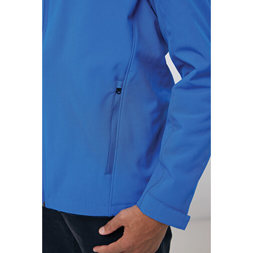 Iqoniq Makalu Herren Softshelljacke Aus Recyceltem Polyester , Königsblau, 91% recyceltes Polyester, 7% recyceltes TPU, 2% Elastan, XXL, 77,00cm x 3,00cm (Länge x Höhe), Bild 8