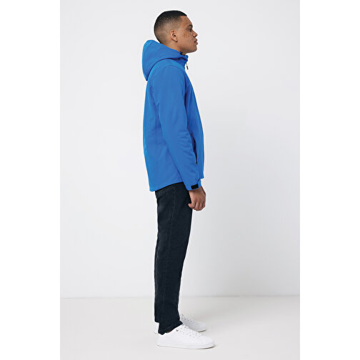 Iqoniq Makalu Herren Softshelljacke Aus Recyceltem Polyester , Königsblau, 91% recyceltes Polyester, 7% recyceltes TPU, 2% Elastan, M, 71,00cm x 2,50cm (Länge x Höhe), Bild 6