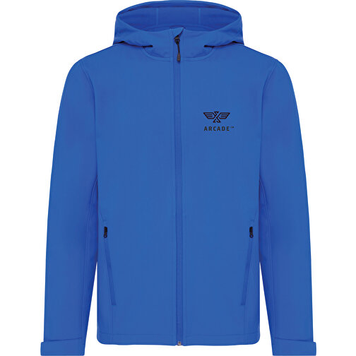 Iqoniq Makalu Herren Softshelljacke Aus Recyceltem Polyester , Königsblau, 91% recyceltes Polyester, 7% recyceltes TPU, 2% Elastan, L, 73,00cm x 3,00cm (Länge x Höhe), Bild 11