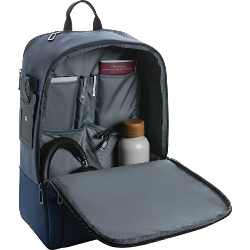 Armond AWARE™ RPET 15.6' Laptop-Rucksack , navy blau, PET - recycelt, 31,00cm x 44,00cm (Länge x Höhe), Bild 8