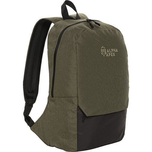 Kazu AWARE™ 15,6' RPET Laptop-Rucksack , grün, PET - recycelt, 28,00cm x 46,80cm (Länge x Höhe), Bild 6