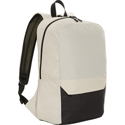 Kazu AWARE™ 15,6' RPET Laptop-Rucksack , off white, PET - recycelt, 28,00cm x 46,80cm (Länge x Höhe), Bild 1