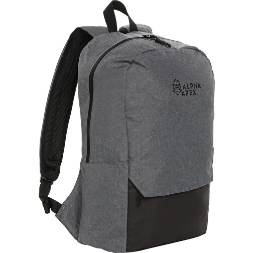 Kazu AWARE™ 15,6' RPET Laptop-Rucksack , grau, PET - recycelt, 28,00cm x 46,80cm (Länge x Höhe), Bild 6