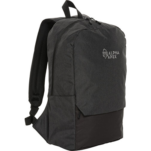 Kazu AWARE™ 15,6' RPET Laptop-Rucksack , schwarz, PET - recycelt, 28,00cm x 46,80cm (Länge x Höhe), Bild 6