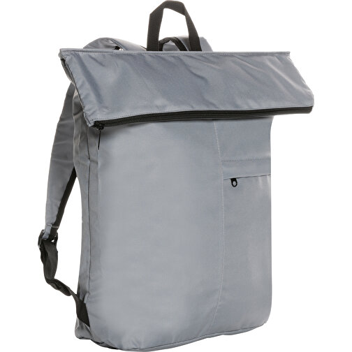 Dillon AWARE™ RPET Faltbarer Lightweight-Rucksack , grau, PET - recycelt, 30,00cm x 46,00cm (Länge x Höhe), Bild 1