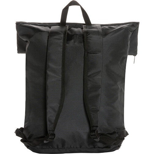 Dillon AWARE™ RPET Faltbarer Lightweight-Rucksack , schwarz, PET - recycelt, 30,00cm x 46,00cm (Länge x Höhe), Bild 4