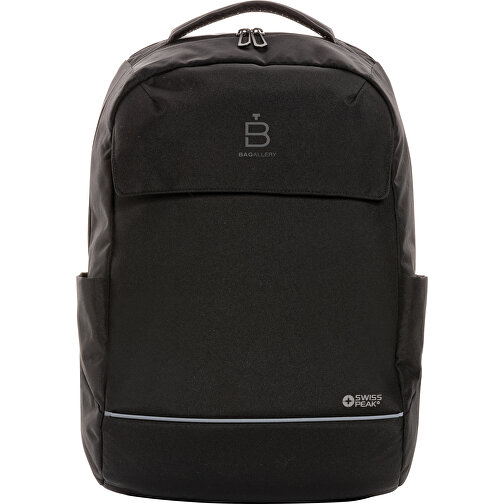 Swiss Peak Brooke AWARE™ 15,6' Laptop-Rucksack Aus RPET , schwarz, PET - recycelt, 30,00cm x 45,00cm (Länge x Höhe), Bild 9