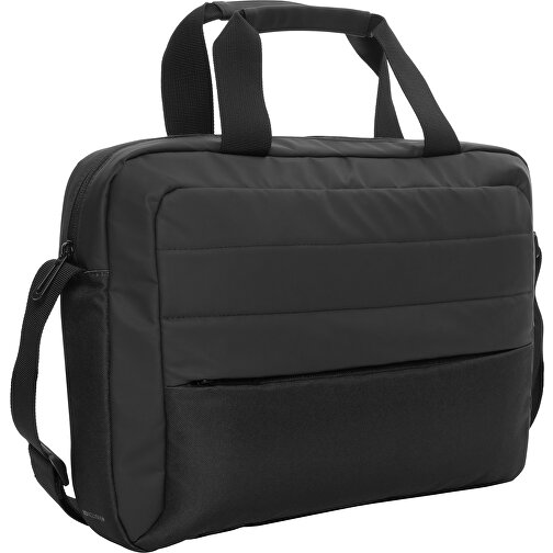 Armond AWARE™ RPET 15.6' Laptop-Tasche , schwarz, PET - recycelt, 40,00cm x 28,00cm (Länge x Höhe), Bild 1