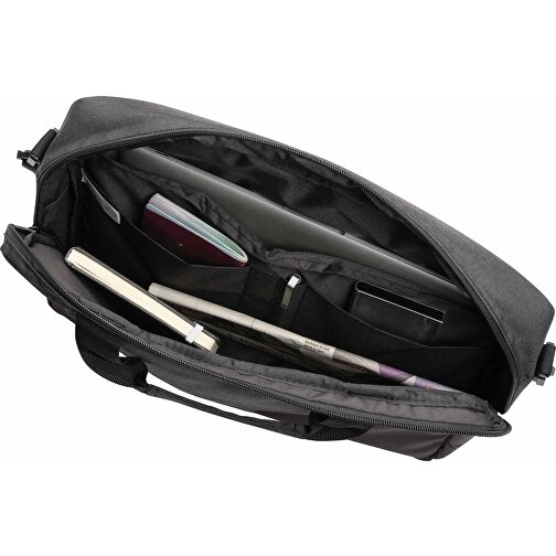 Kazu AWARE™ 15,6' RPET Laptop-Tasche , schwarz, PET - recycelt, 39,50cm x 30,00cm (Länge x Höhe), Bild 5