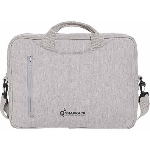 Laluka AWARE™ 15.4' Laptop-Tasche Aus Recycelter Baumwolle , grau, Baumwolle - recycelt, 39,00cm x 5,00cm (Länge x Höhe), Bild 5