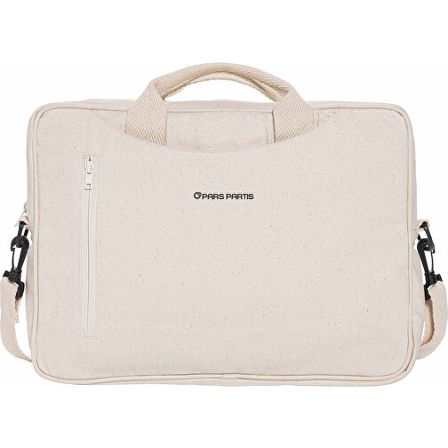 Laluka AWARE™ 15.4' Laptop-Tasche Aus Recycelter Baumwolle , off white, Baumwolle - recycelt, 39,00cm x 5,00cm (Länge x Höhe), Bild 5