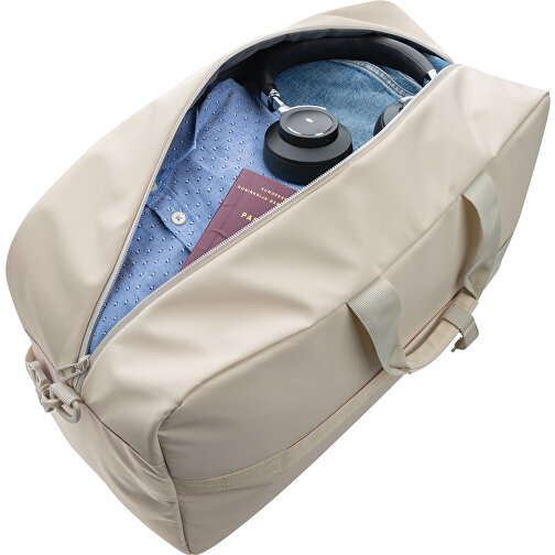 Armond AWARE™ RPET Weekend-Duffel , beige, PET - recycelt, 55,00cm x 32,00cm (Länge x Höhe), Bild 5