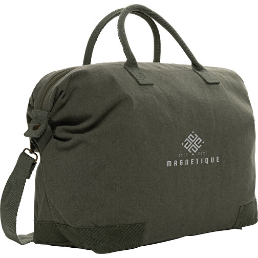 Kezar AWARE™ 500g/m² Wochenendtasche Aus Recyceltem Canvas , grün, Canvas - recycelt, 64,00cm x 40,00cm (Länge x Höhe), Bild 6