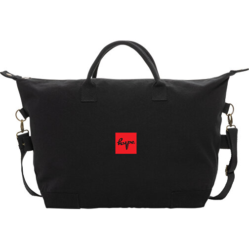 Kezar AWARE™ 500g/m² Wochenendtasche Aus Recyceltem Canvas , schwarz, Canvas - recycelt, 64,00cm x 40,00cm (Länge x Höhe), Bild 6