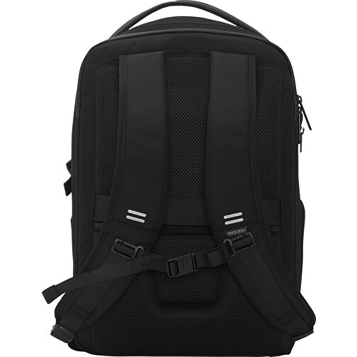 Bizz Rucksack , schwarz, PET - recycelt, 32,00cm x 18,00cm (Länge x Höhe), Bild 4