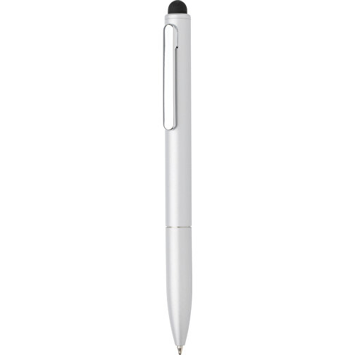 Kymi Stift Mit Stylus Aus RCS Recyceltem Aluminum , silber, Recycelte Aluminiumlegierung, 12,90cm (Höhe), Bild 2