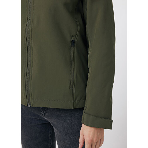 Iqoniq Makalu Herren Softshelljacke Aus Recyceltem Polyester , khaki, 91% recyceltes Polyester, 7% recyceltes TPU, 2% Elastan, M, 71,00cm x 2,50cm (Länge x Höhe), Bild 7