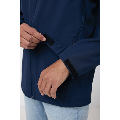 Iqoniq Makalu Herren Softshelljacke Aus Recyceltem Polyester , navy blau, 91% recyceltes Polyester, 7% recyceltes TPU, 2% Elastan, XL, 75,00cm x 3,00cm (Länge x Höhe), Bild 11