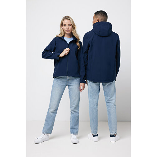 Iqoniq Makalu Herren Softshelljacke Aus Recyceltem Polyester , navy blau, 91% recyceltes Polyester, 7% recyceltes TPU, 2% Elastan, S, 69,00cm x 2,50cm (Länge x Höhe), Bild 4