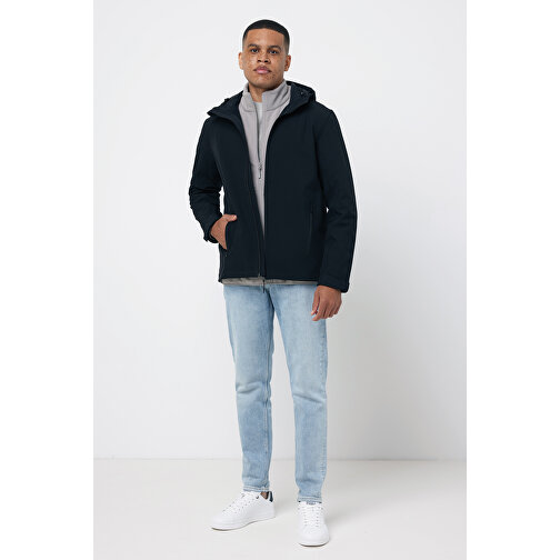 Iqoniq Makalu Herren Softshelljacke Aus Recyceltem Polyester , schwarz, 91% recyceltes Polyester, 7% recyceltes TPU, 2% Elastan, XXL, 77,00cm x 3,00cm (Länge x Höhe), Bild 12