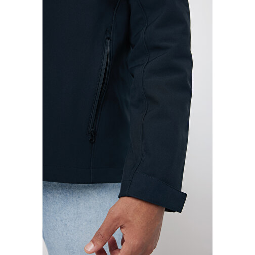 Iqoniq Makalu Herren Softshelljacke Aus Recyceltem Polyester , schwarz, 91% recyceltes Polyester, 7% recyceltes TPU, 2% Elastan, L, 73,00cm x 3,00cm (Länge x Höhe), Bild 9