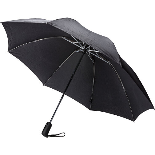 Swiss Peak AWARE™ 23' Faltbarer Umgekehrter Regenschirm , schwarz, PET - recycelt, 59,00cm (Höhe), Bild 1