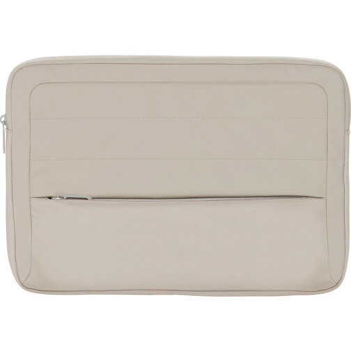 Armond AWARE™ RPET 15.6' Laptop-Sleeve , beige, PET - recycelt, 38,00cm x 26,00cm (Länge x Höhe), Bild 2