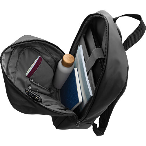 Armond AWARE™ RPET 15.6' Basic Laptop-Rucksack , schwarz, PET - recycelt, 31,00cm x 44,00cm (Länge x Höhe), Bild 5