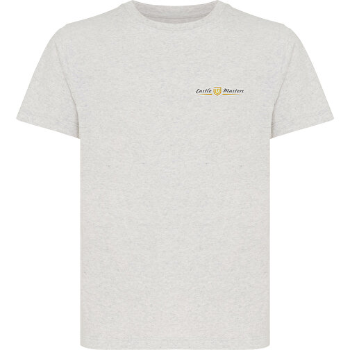 Iqoniq Koli Kids T-Shirt Aus Recycelter Baumwolle , ungefärbte helles Grau, 30% recycelte und 70% biologische Baumwolle, 78, 51,00cm x 0,50cm (Länge x Höhe), Bild 3