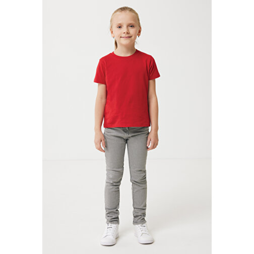 Iqoniq Koli Kids T-Shirt Aus Recycelter Baumwolle , rot, 30% recycelte und 70% biologische Baumwolle, 9-10, 56,00cm x 0,50cm (Länge x Höhe), Bild 3