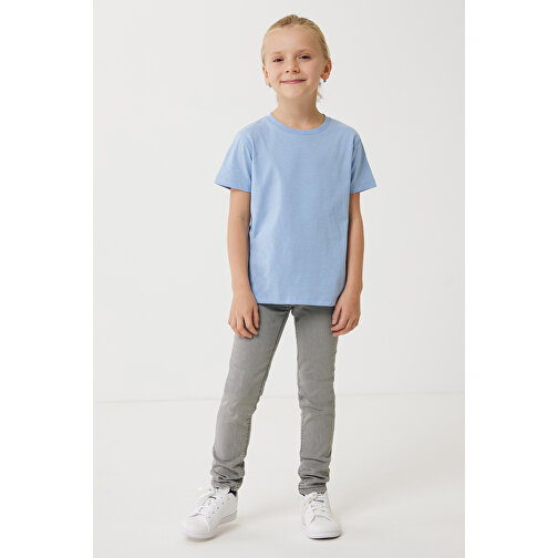 Iqoniq Koli Kids T-Shirt Aus Recycelter Baumwolle , sky blue, 30% recycelte und 70% biologische Baumwolle, 9-10, 56,00cm x 0,50cm (Länge x Höhe), Bild 4