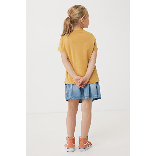 Iqoniq Koli Kids T-Shirt Aus Recycelter Baumwolle , ochre yellow, 30% recycelte und 70% biologische Baumwolle, 9-10, 56,00cm x 0,50cm (Länge x Höhe), Bild 5