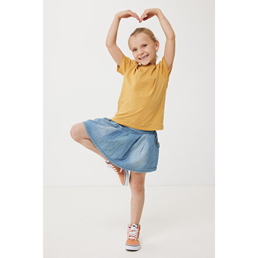 Iqoniq Koli Kids T-Shirt Aus Recycelter Baumwolle , ochre yellow, 30% recycelte und 70% biologische Baumwolle, 56, 46,00cm x 0,50cm (Länge x Höhe), Bild 4