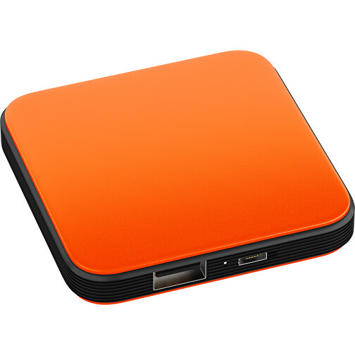 LED Wireless Charger Bent , orange / schwarz, Kunststoff, 80,00cm x 12,00cm x 80,00cm (Länge x Höhe x Breite), Bild 1