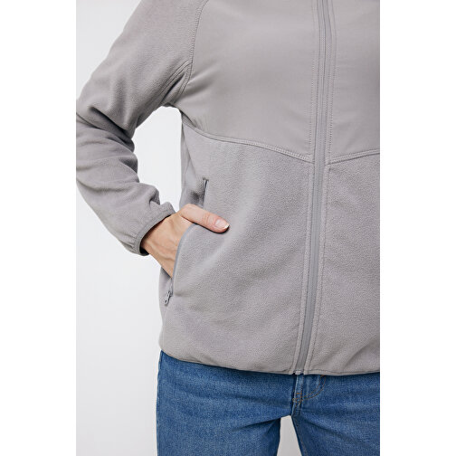 Iqoniq Talung Mikrofleece Jacke Aus Recyceltem Polyester , storm grey, 100% recyceltes Polyester, XS, 63,50cm x 2,70cm (Länge x Höhe), Bild 16