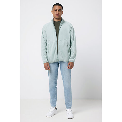 Iqoniq Talung Mikrofleece Jacke Aus Recyceltem Polyester , Iceberg green, 100% recyceltes Polyester, XXXL, 79,50cm x 3,50cm (Länge x Höhe), Bild 10