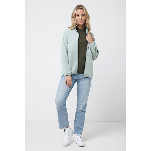 Iqoniq Talung Mikrofleece Jacke Aus Recyceltem Polyester , Iceberg green, 100% recyceltes Polyester, XXXL, 79,50cm x 3,50cm (Länge x Höhe), Bild 5