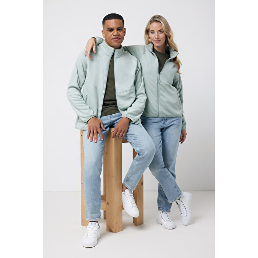 Iqoniq Talung Mikrofleece Jacke Aus Recyceltem Polyester , Iceberg green, 100% recyceltes Polyester, XXS, 60,50cm x 3,50cm (Länge x Höhe), Bild 4