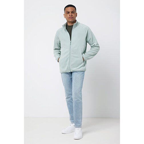 Iqoniq Talung Mikrofleece Jacke Aus Recyceltem Polyester , Iceberg green, 100% recyceltes Polyester, XS, 63,50cm x 2,70cm (Länge x Höhe), Bild 9