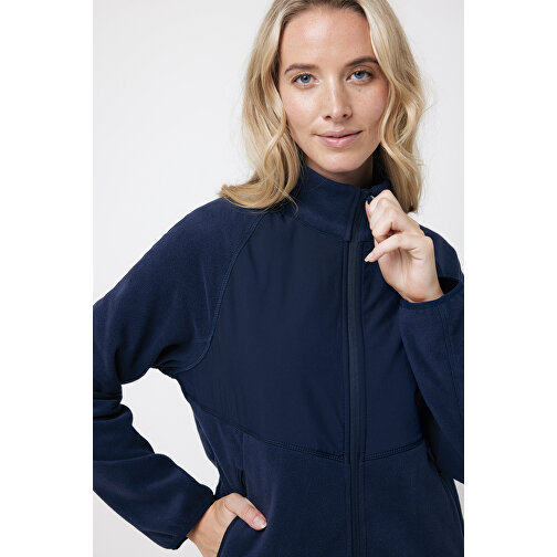 Iqoniq Talung Mikrofleece Jacke Aus Recyceltem Polyester , navy blau, 100% recyceltes Polyester, XS, 63,50cm x 2,70cm (Länge x Höhe), Bild 10