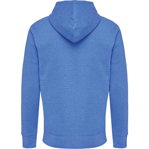 Iqoniq Abisko Zip-Kapuzenpullover Aus Recycelter Baumwolle , heather blue, 50% recycelte und 50% biologische Baumwolle, XS, 64,00cm x 1,00cm (Länge x Höhe), Bild 2